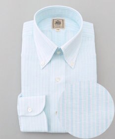 J.PRESS MEN 【WEB・一部店舗限定】コットンリネンマルチストライプ シャツ / B.D.
