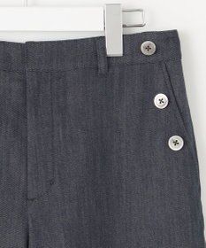 J.PRESS LADIES S 【洗える】セルロースシャンブレー ワイド パンツ