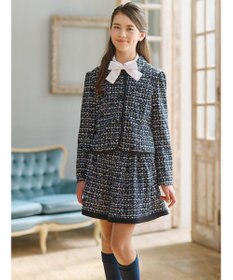 組曲 KIDS 【150-170㎝】ツイードライクジャージー ショートパンツ