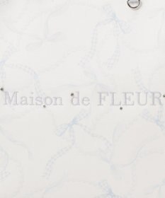 Maison de FLEUR リボンパールプリントマルチポケットトートバッグ