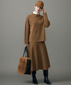 自由区 【セットアップ対応】ウールミラノボトルネック ニット