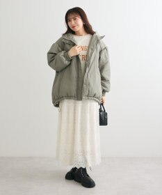 Green Parks 起毛レースティアードスカート