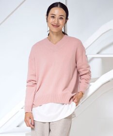 洗える】CASHMERE BLEND Vネック ニット / J.PRESS LADIES