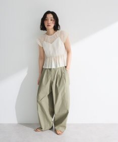 Green Parks ・ＥＬＥＮＣＡＲＥ　ＤＵＥ　ドッキングレースブラウス