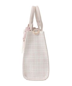 Maison de FLEUR スカーフ付きツイード2Wayトートバッグ