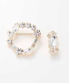 Phoebe 2setゴージャスビジューブローチ