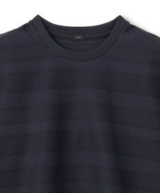 JOSEPH HOMME ジャガードボーダー　クルーネックTシャツ