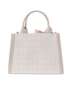 Maison de FLEUR スカーフ付きツイード2Wayトートバッグ