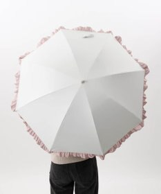 AURORA 【WEB限定】フリル晴雨兼用傘（1段スライドショート）
