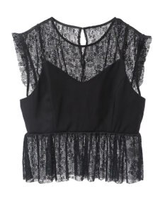 Green Parks ・ＥＬＥＮＣＡＲＥ　ＤＵＥ　ドッキングレースブラウス