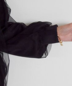 AMERICAN HOLIC リバーシブルシフォン×チュールブルゾン