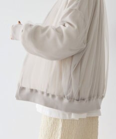 AMERICAN HOLIC リバーシブルシフォン×チュールブルゾン