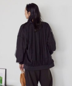 AMERICAN HOLIC リバーシブルシフォン×チュールブルゾン