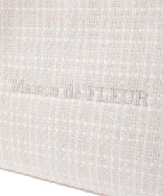 Maison de FLEUR スカーフ付きツイード2Wayトートバッグ