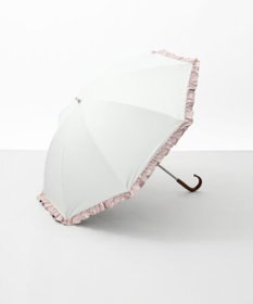 AURORA 【WEB限定】フリル晴雨兼用傘（1段スライドショート）
