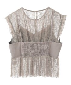 Green Parks ・ＥＬＥＮＣＡＲＥ　ＤＵＥ　ドッキングレースブラウス