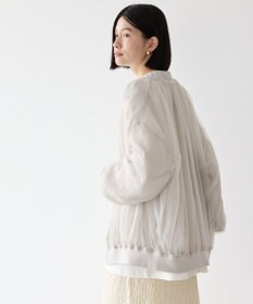 AMERICAN HOLIC リバーシブルシフォン×チュールブルゾン