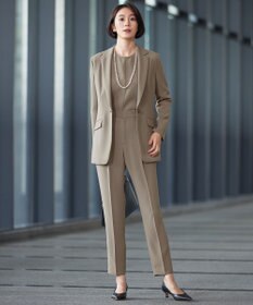 自由区 L 【19号サイズまで展開・カタログ掲載・セットアップ対応】トリアセダブルクロステーパード パンツ