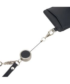 CLATHAS ワッフル リール付きパスケース