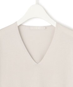 ICB 【WEB限定カラーあり・接触冷感・UVケア・洗える】 シンセティックハイゲージ Vネックプルオーバー