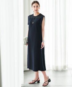 ICB L 【UVケア・接触冷感・速乾・洗える】 FluidBackSatin デザインワンピース