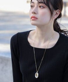 Tiaclasse 【安田美沙子さん着用・2way】オーバルパールロングネックレス