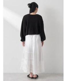earth music&ecology レースティアードスカート