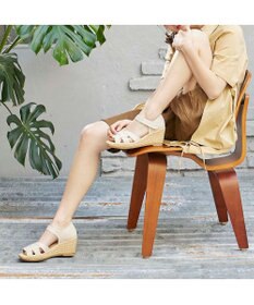 MODE ET JACOMO <D'ICI>カットワークストラップサンダル