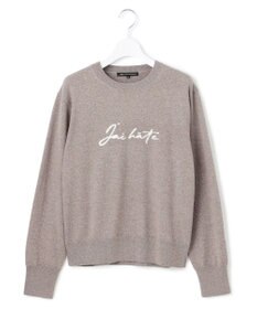 23区 S 【洗える】インターシャ ロゴ ニット