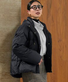 23区 S 【滝沢眞規子さん着用/VERY掲載】シレータフタ コンパクト ダウンコート ネイビー系