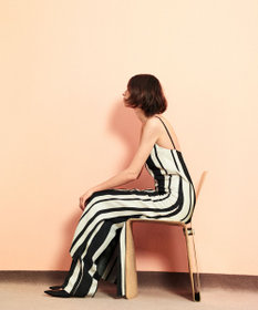 JOSEPH ジョゼフストライプ　トラウザーズ