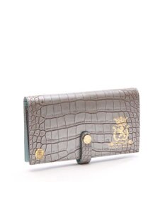 A.D.M.J. 【牛革】クロコ型押し/ロングウォレット