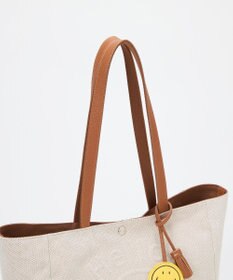 TOPKAPI 【Breath TOPKAPI】SMILE COLLECTION エンボス スマイル ビッグ トートバッグ /スマイルチャーム付き