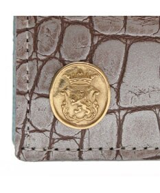 A.D.M.J. 【牛革】クロコ型押し/ロングウォレット