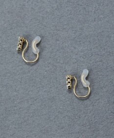 Phoebe 〈痛くないシリーズ/金属アレルギー対応〉タイニーレクタングルビジューライトフィットイヤリング　小粒/小さい/小さめ