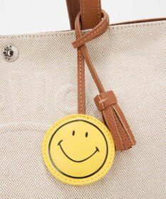 TOPKAPI 【Breath TOPKAPI】SMILE COLLECTION エンボス スマイル ビッグ トートバッグ /スマイルチャーム付き
