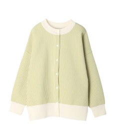 Green Parks ストライプＪＱカーディガン