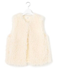 23区 S 【SLOW/一部店舗限定】フェイクファー ジレ