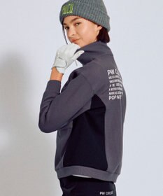 PW CIRCULUS 今が旬トップス！【ドライな肌触り / UV遮蔽率98.9% UVカット / ストレッチ】【WOMEN】ワッフルハーフジップ  ゴルフウェア レディース