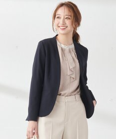 ANY SIS 【洗える】セレモニーダブルクロス カラーレス ジャケット