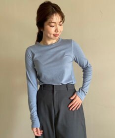 UNFILO コットンカシミヤ クルーネックカットソー