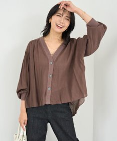 UNFILO シアーシャツ カーディガン