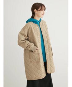 Green Parks キルティングミドル丈コート