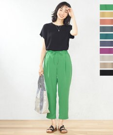 ANY 【接触冷感・UVケア】イージーケア美脚 パンツ