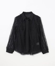 GRACE CONTINENTAL フリンジレースタイ付ブラウス