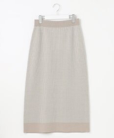 自由区 【洗える】リバーシブルニット セットアップ(カーディガン×タイトスカート)