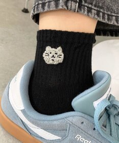 WEGO モコモコアニマルアンクルパイルソックス