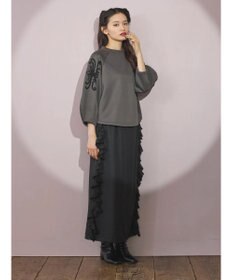 Green Parks ■ＥＳＣＡＲ　コードモチーフ刺繍プルオーバー