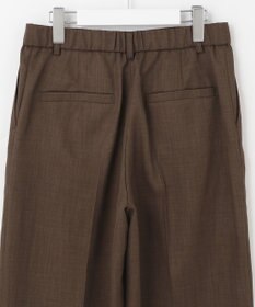 自由区 【接触冷感・速乾・UVカット・撥水・防シワ】リネンライクツイル ワイドストレート