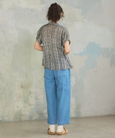 J.PRESS YORK STREET 【WOMEN】オリジナルタイルプリント ブラウス